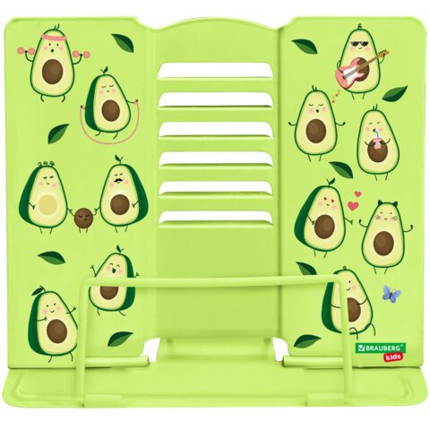 превью Подставка для книг и учебников BRAUBERG KIDS «Avocado»регулируемый угол наклонаметалл238052