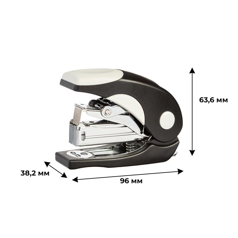Степлер -мини КОМУС 6116 Light-Force N24/6 до 20л, энергосберег, антист, черн