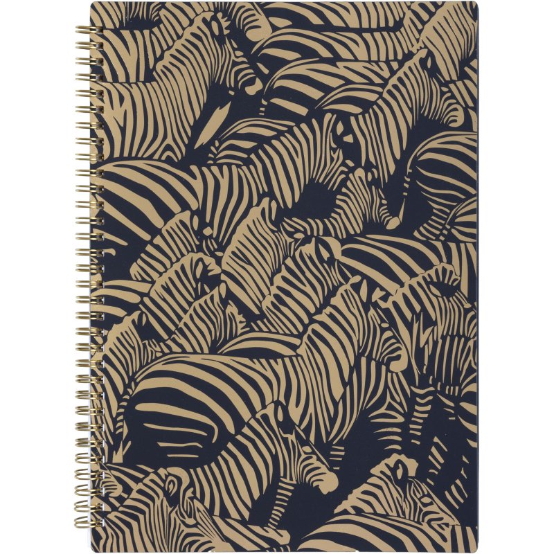Бизнес-тетрадь Attache Selection Zebra А4.96л, кл, спир, пластик, тон. бл