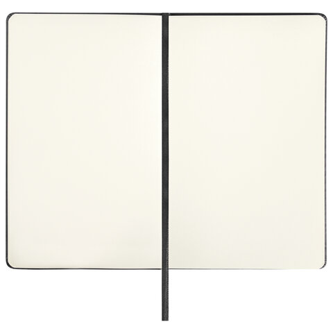 Скетчбук, слоновая кость 140 г/м2 130×210 мм, 80 л., КОЖЗАМ, резинка, BRAUBERG ART CLASSIC, черный