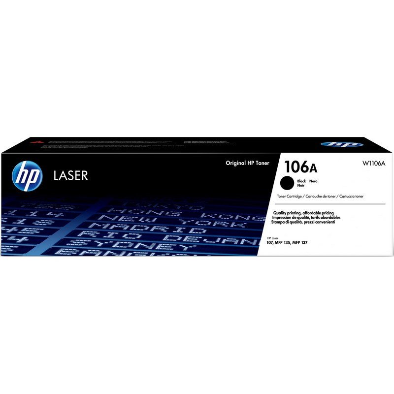 превью Тонер-картридж HP 106A W1106A черный для 107/MFP 135/137