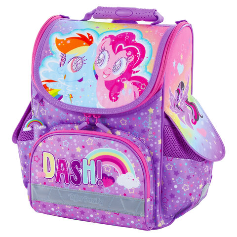 превью Ранец TIGER FAMILY для начальной школы, «Nature Quest», «Rainbow Dash & Pinkie Pie», ЛИЦЕНЗИЯ, 35×31×19 см, 228969