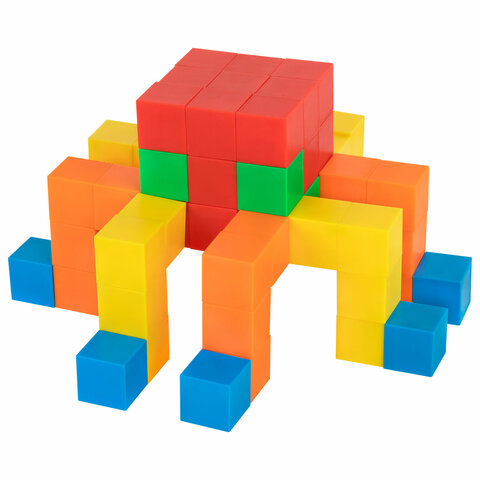 Магнитный конструктор MAGNETIC CUBES «КУБИЧЕСКИЙ», 48 магнитных кубиков, BRAUBERG KIDS