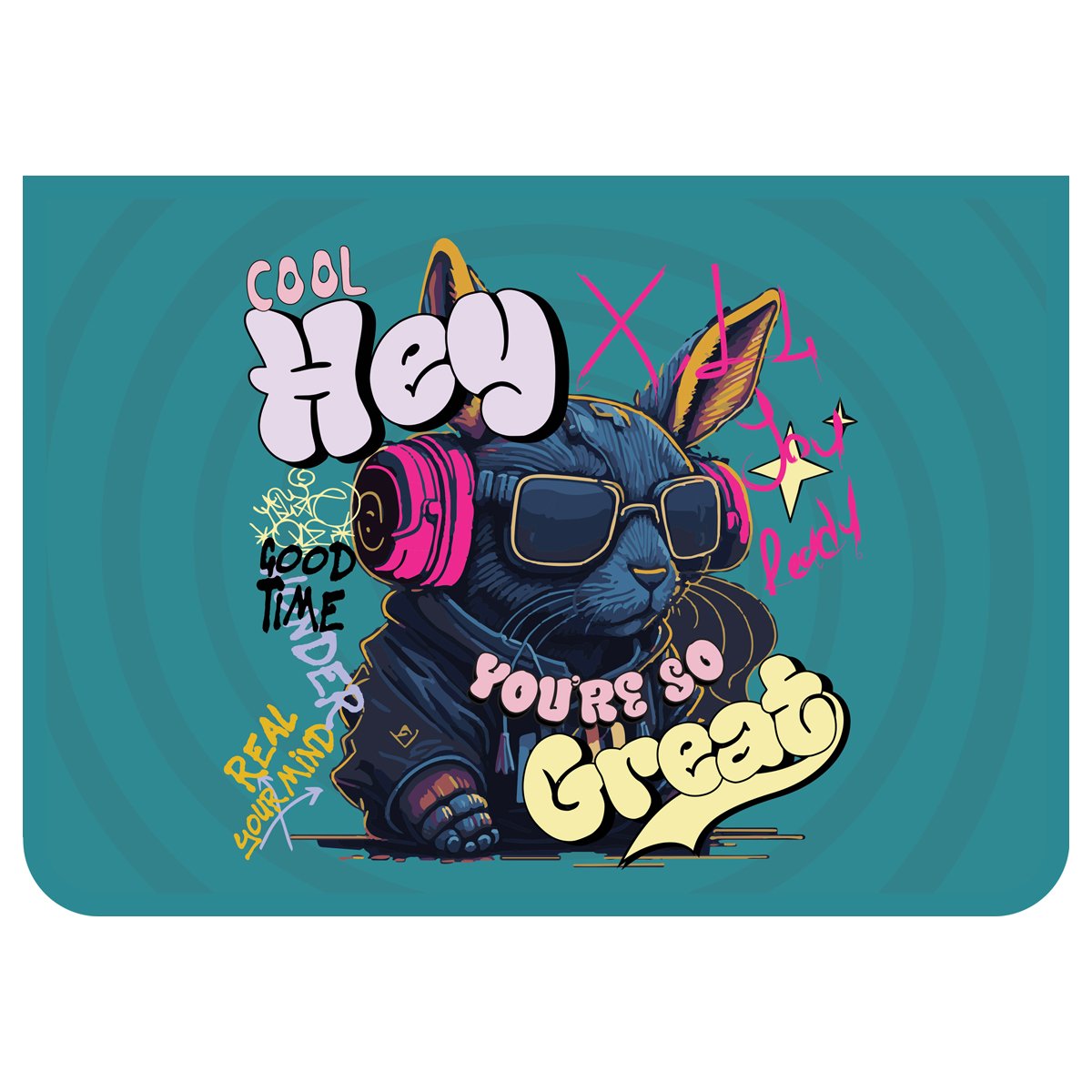 превью Папка для труда 2 отделения, А4, ArtSpace «Cool me», пластик, на молнии