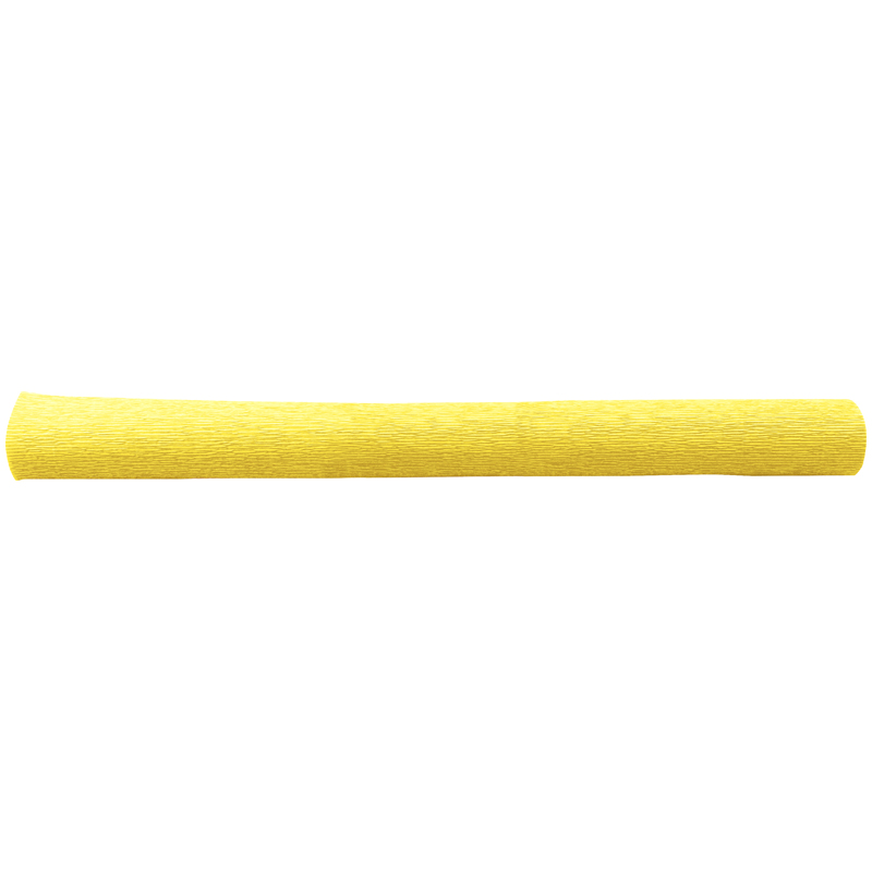 превью Бумага крепированная флористическая Werola, 50×250см, 128г/м2, растяж. 250%, светло-желтая, в рулоне