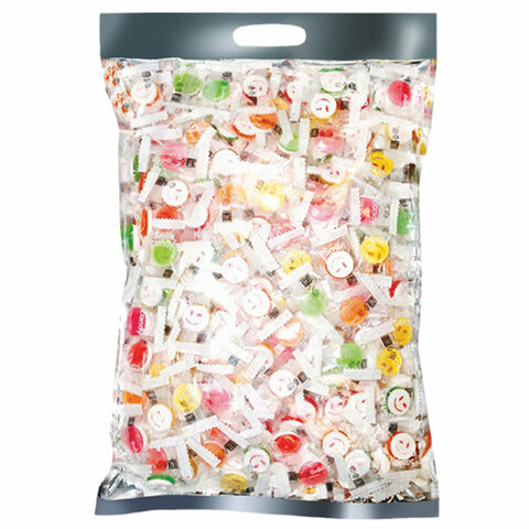 Карамель леденцовая SMILEY CANDY, Микс вкусов с аскорбинкой, 1000 г, ТУРЦИЯ