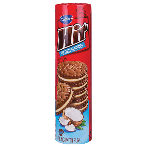 превью Печенье-сэндвич BAHLSEN «Hit» с начинкой со вкусом кокосового ореха, 220 г