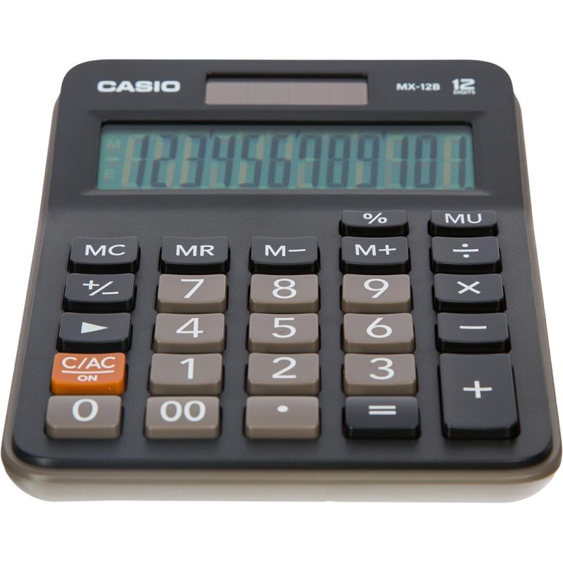 Калькулятор настольный CASIO MX-12B, 12 разр, черный арт. 54951 ...