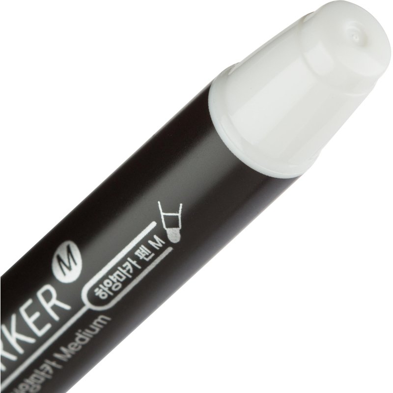 Маркер перманентный MunHwa белый, пулевидный, 3.0мм