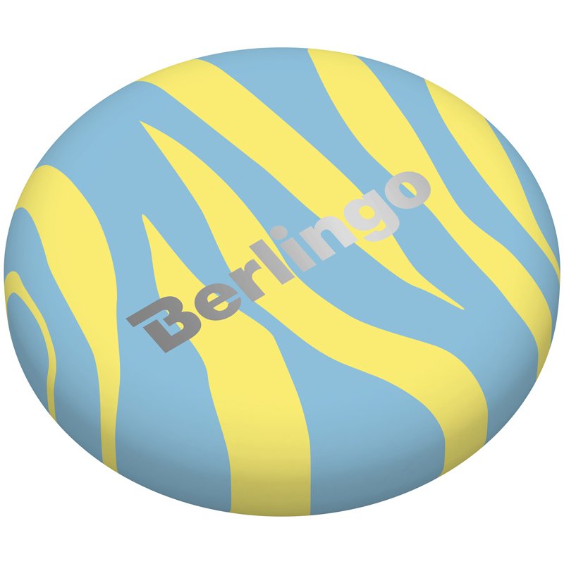 Ластик Berlingo «Zebra» круглый, термопластичная резина, 36×36×11мм