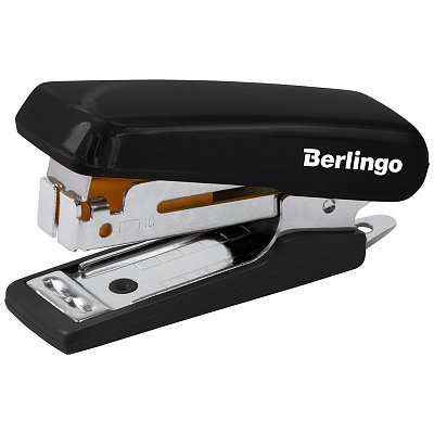 Мини-степлер №10 Berlingo «Comfort» до 10л., пластиковый корпус, черный