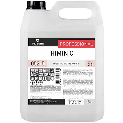 Профессиональное средство против накипи Pro-Brite Himin-C 5 л (артикул производителя 052-5)