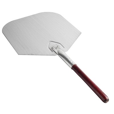 Лопатка для пиццы 30×36см, алюминий, с деревянной ручкой 30 см (AL-II H 26)