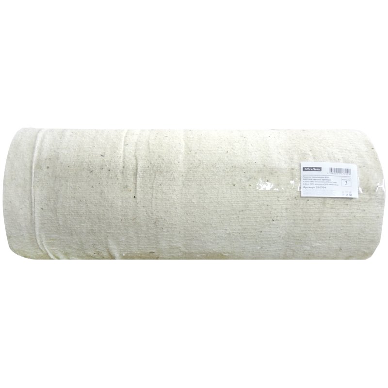 превью Полотно нетканое холстопрошивное 75см*50м OfficeClean, 210г/м2, прошивка 2.5мм