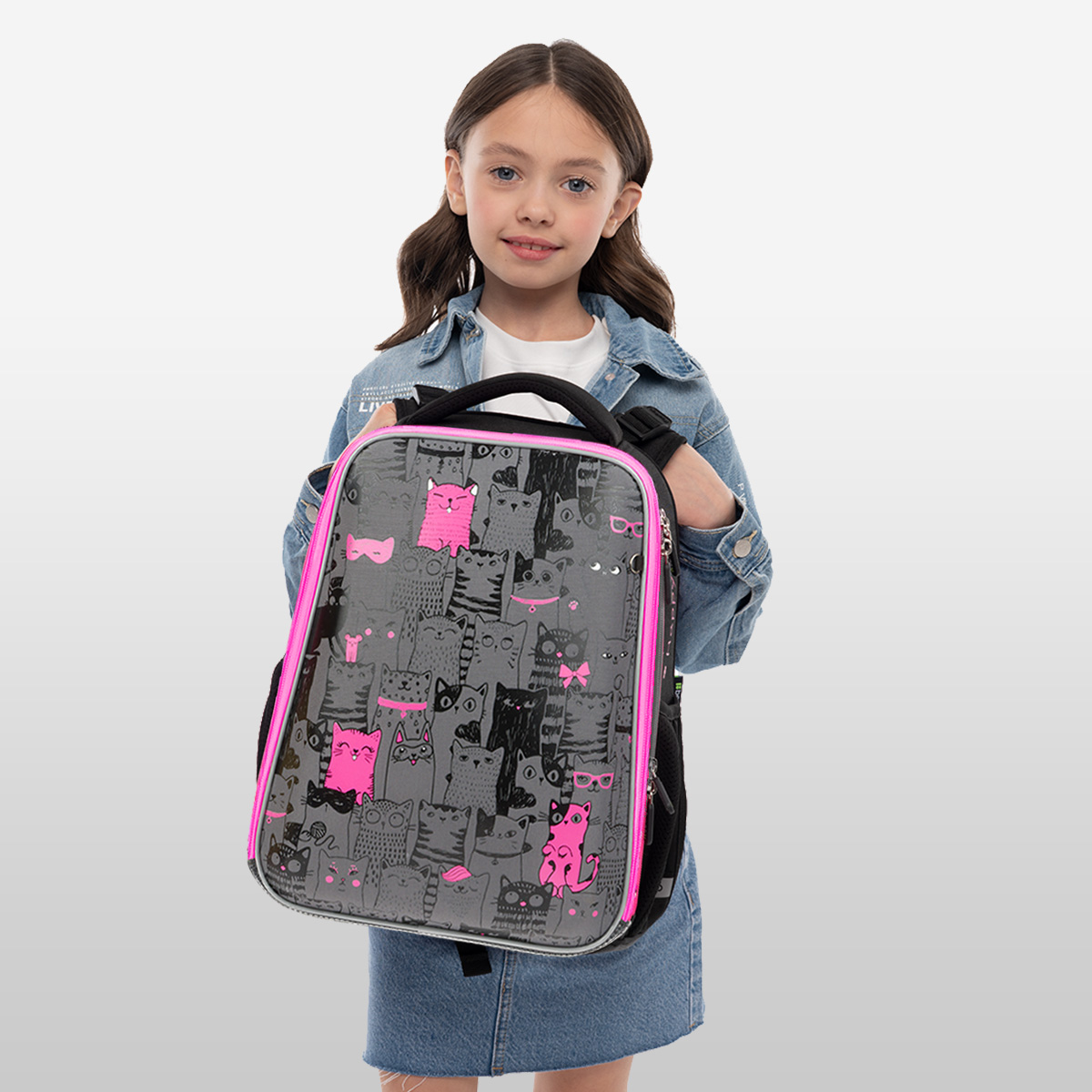 Ранец Berlingo Expert «Happy Cats» 37×28×16см, 2 отделения, 2 кармана, анатомическая спинка