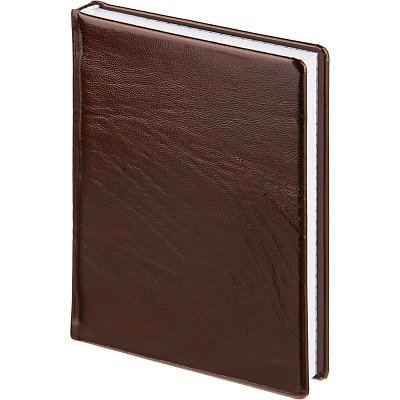 Ежедневник недатированный Attache Selection Gloss, А5.160л., корич, нат. кожа