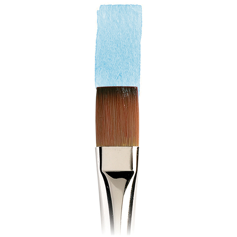 Кисть художественная синтетика Winsor&Newton «Cotman 777», плоская, №01, длинная ручка