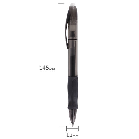 Ручка гелевая автоматическая Bic Gelocity Original черная (толщина линии 0.35 мм)