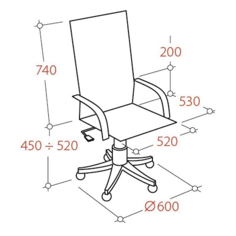 Кресло для руководителя Easy Chair-572 TR бежевое (рециклированная кожа/металл)
