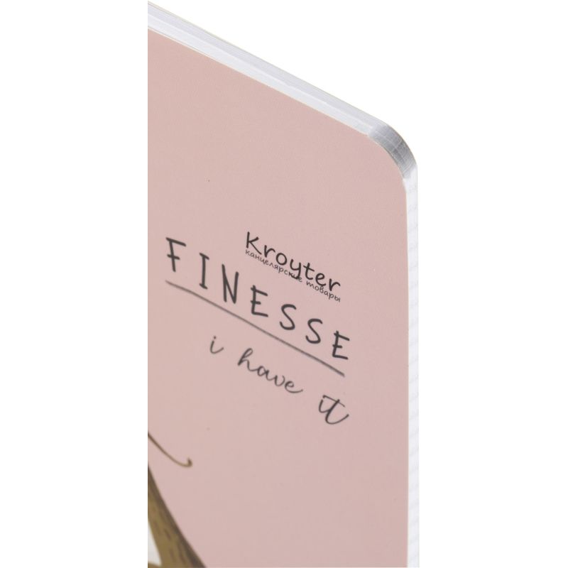 Тетрадь общая Kroyter А5.60л, клетка, скрепка Art, 2 диз,66083