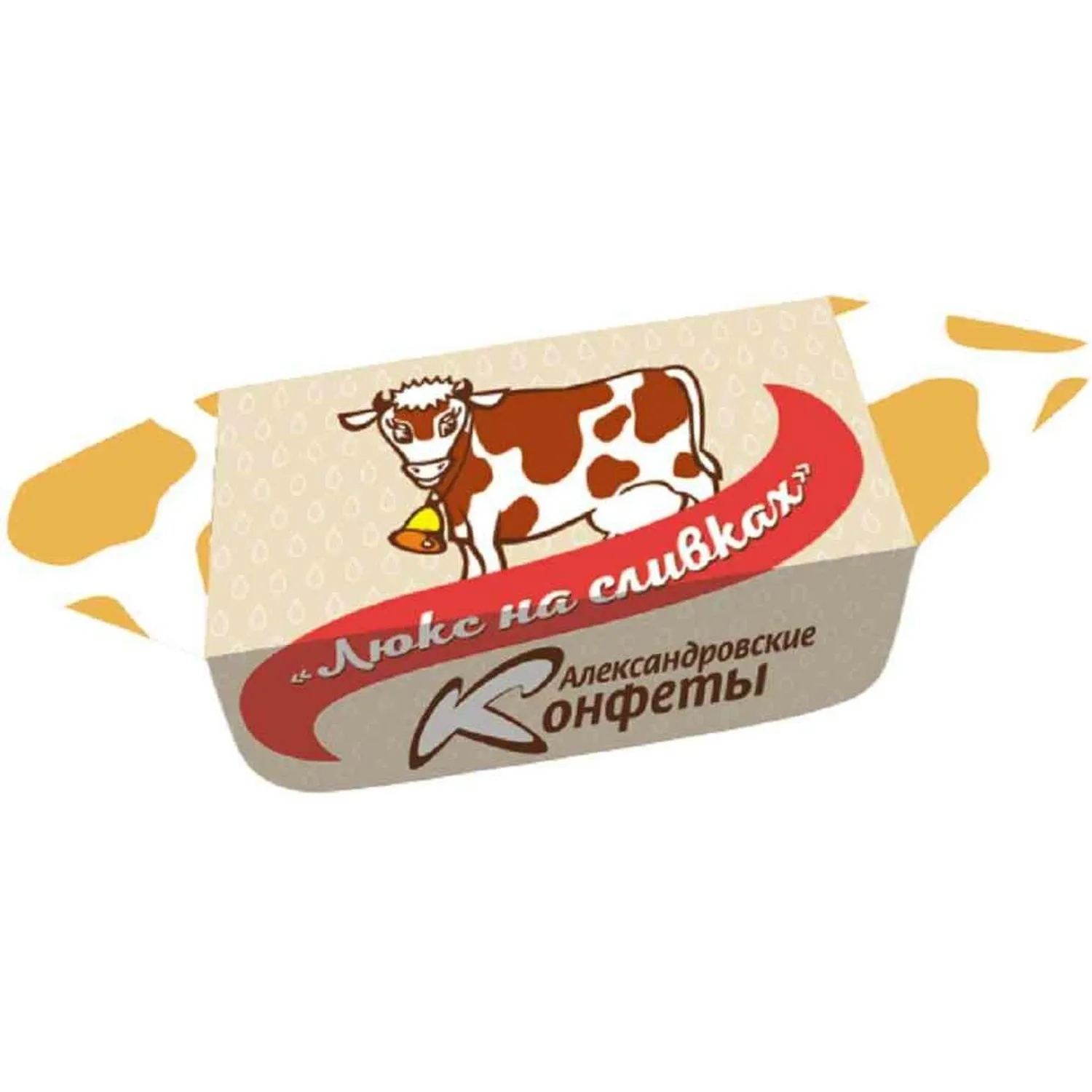 Конфеты молочные Александровские конфеты Люкс на сливках, фас 250г