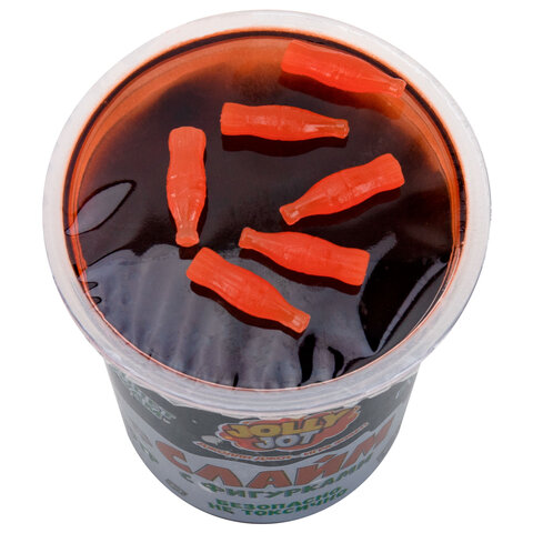 Слайм с фигурками, вкусняшки, 200 г, НАБОР 6 шт., JOLLY JOT (ДЖОЛЛИ ДЖОТ)