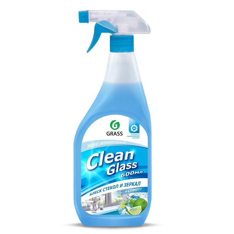 превью Средство для стекол и зеркал Grass Clean Glass голубая лагуна 600мл