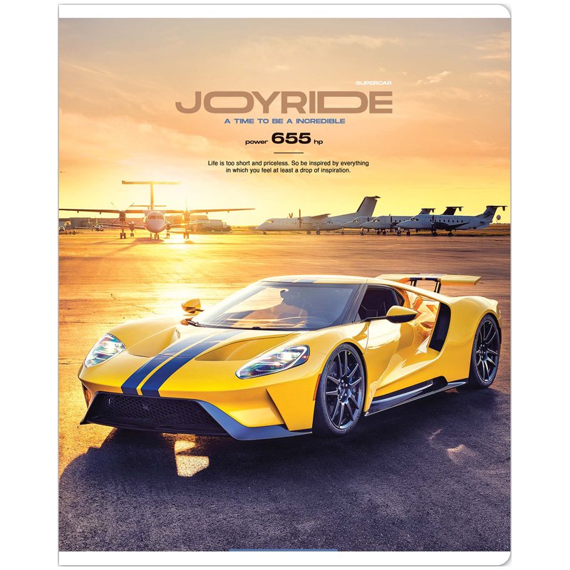 Тетрадь 80л., А5 клетка ArtSpace. «Авто. Enjoy the ride»