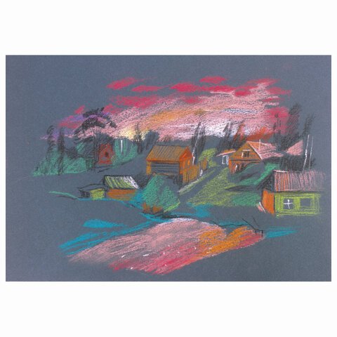 Пастель сухая художественная BRAUBERG ART «CLASSIC», 12 цветов, круглое сечение