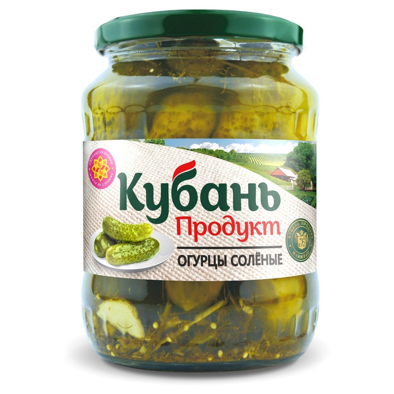 превью Огурцы соленые Кубань продукт 680 г