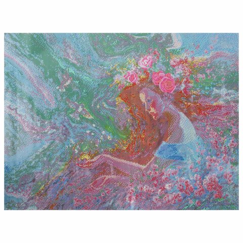Картина стразами (алмазная мозаика), 60×80 см, ОСТРОВ СОКРОВИЩ «Весна», без подрамника