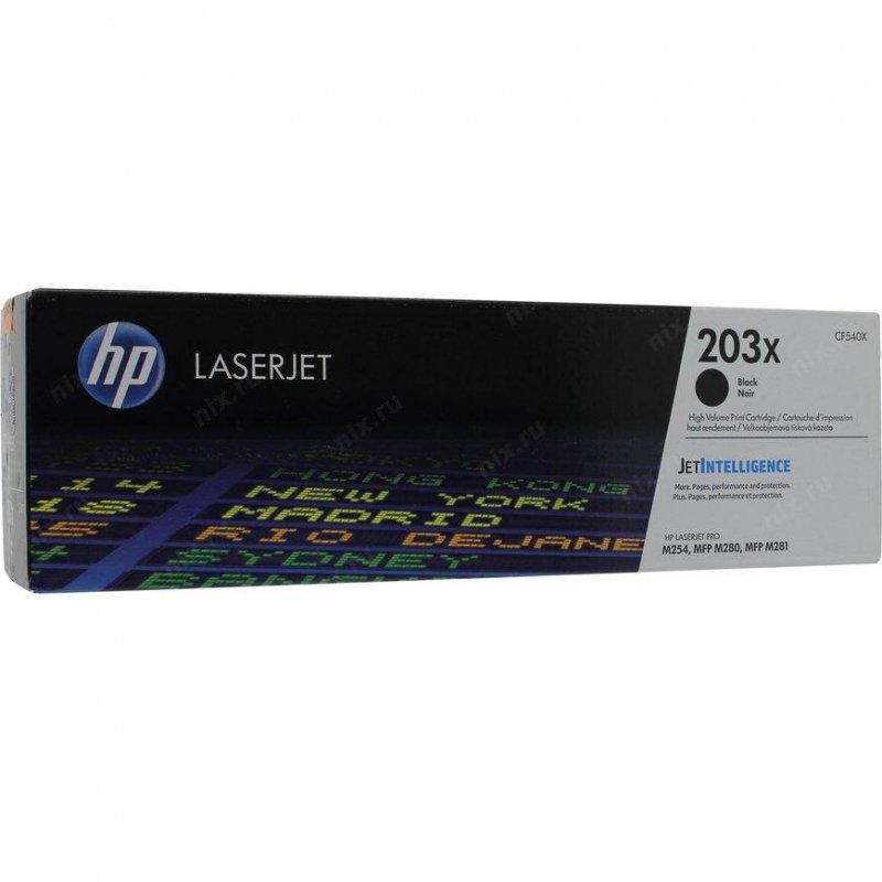 Картридж лазерный HP 203X CF540X оригинальный черный повышенной емкости