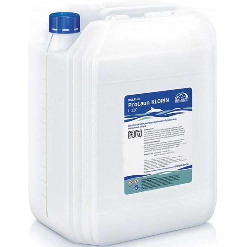 Отбеливатель низкотемпературный кислородный Dolfin ProLaun Klorin 20 л (концентрат)