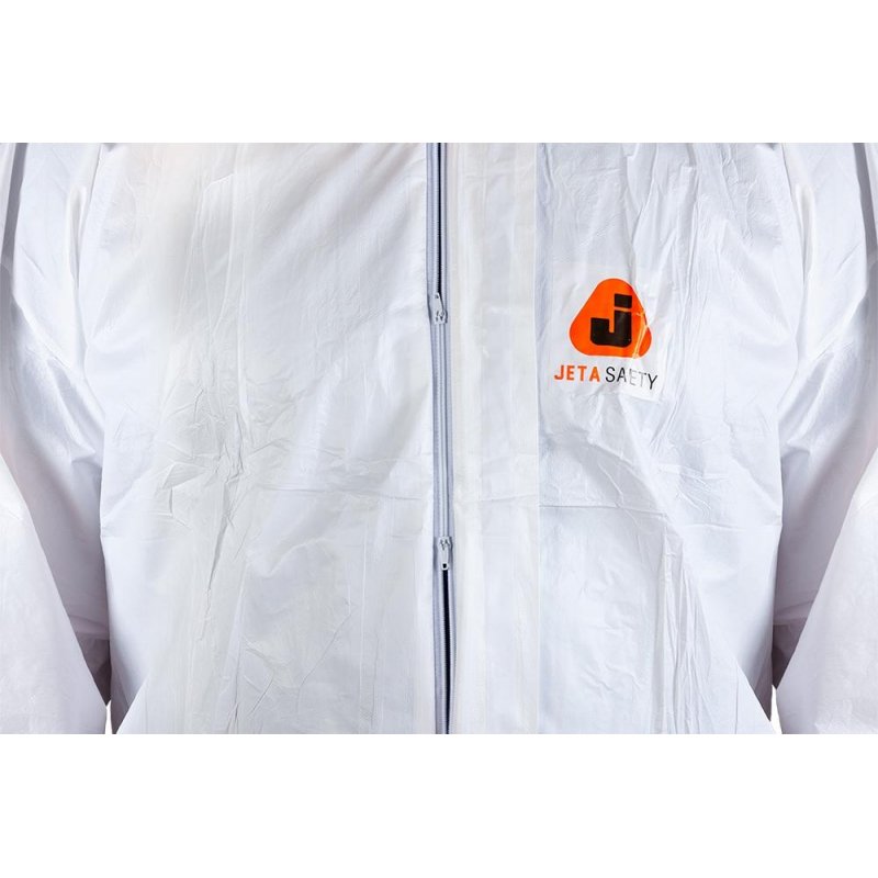 Комбинезон одноразовый с капюшоном JPC60 белый (размер 58, XXXL)