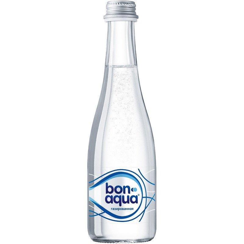 Вода питьевая BonAqua газированная 0.33 л (12 штук в упаковке)