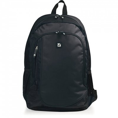 Рюкзак BRAUBERG B-TR1606 для старшеклассников/студентов, черный, «Навигатор», 30x17x45 см