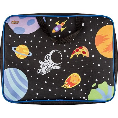 Папка для тетрадей №1School Space time А4 на мол с ручк, ткань,75мм, ПМД-4-20