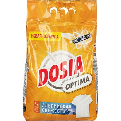 Порошок стиральный автомат Dosia Optima Color Альпийская свежесть 8 кг