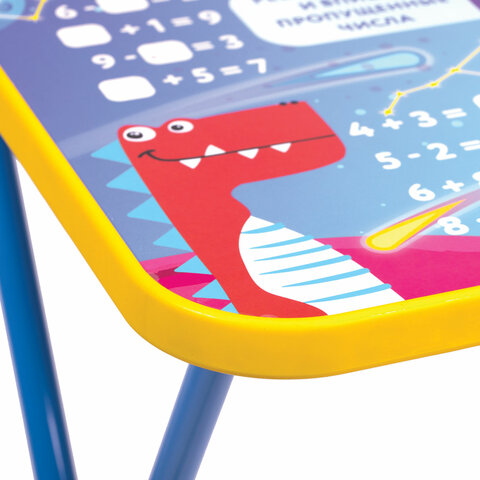 Комплект детской мебели голубой КОСМОС: стол + стулпеналBRAUBERG NIKA KIDS532634