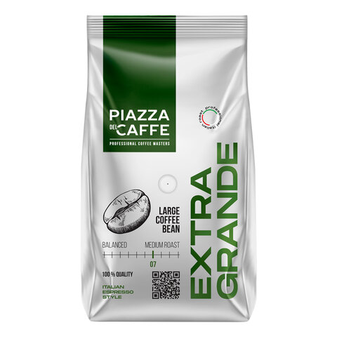 превью Кофе в зернах PIAZZA DEL CAFFE «Extra Grande», 800 г