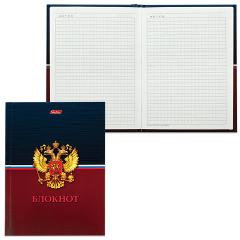 превью Блокнот 7БЦ, А6, 80 л., обложка ламинированная, HATBER, «Россия», 105×148 мм, 80ББ6В1 14386