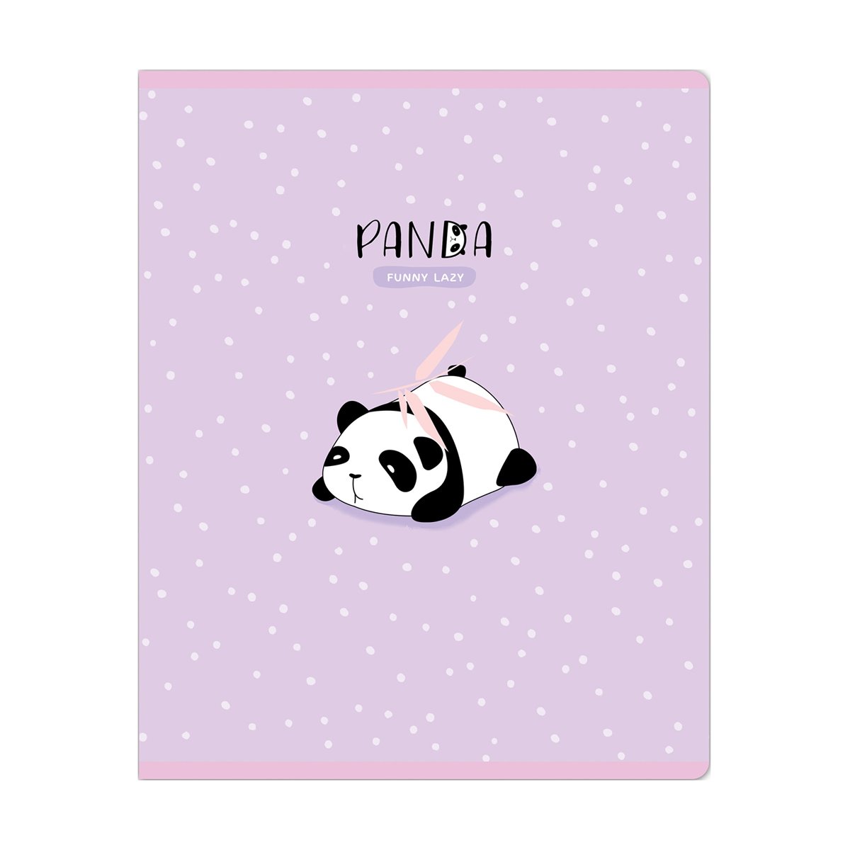 Тетрадь 48л., клетка MESHU «Funny panda», матовая ламинация, фактурное тиснение