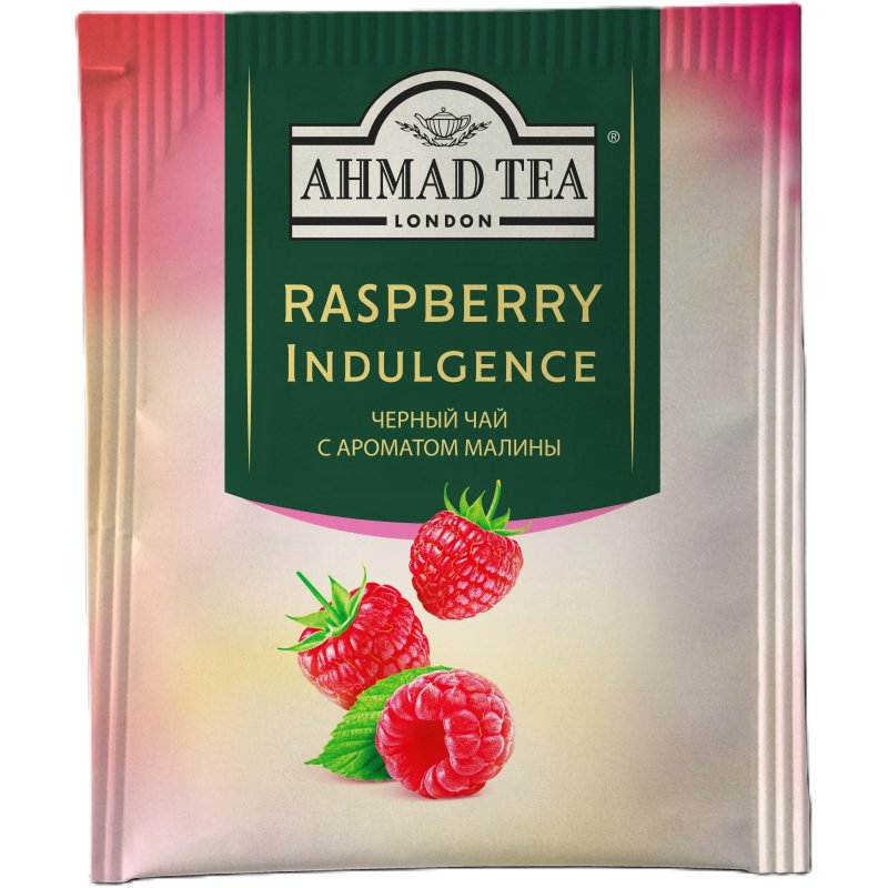Чай Ahmad Tea Малиновое Лакомство, черный, пакетики в конвертах 100×1.5г/уп