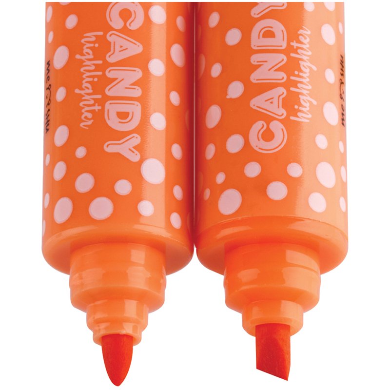 Текстовыделитель двусторонний MESHU «Candy», мини, ассорти, пулевидный/скошенный, 2/4мм