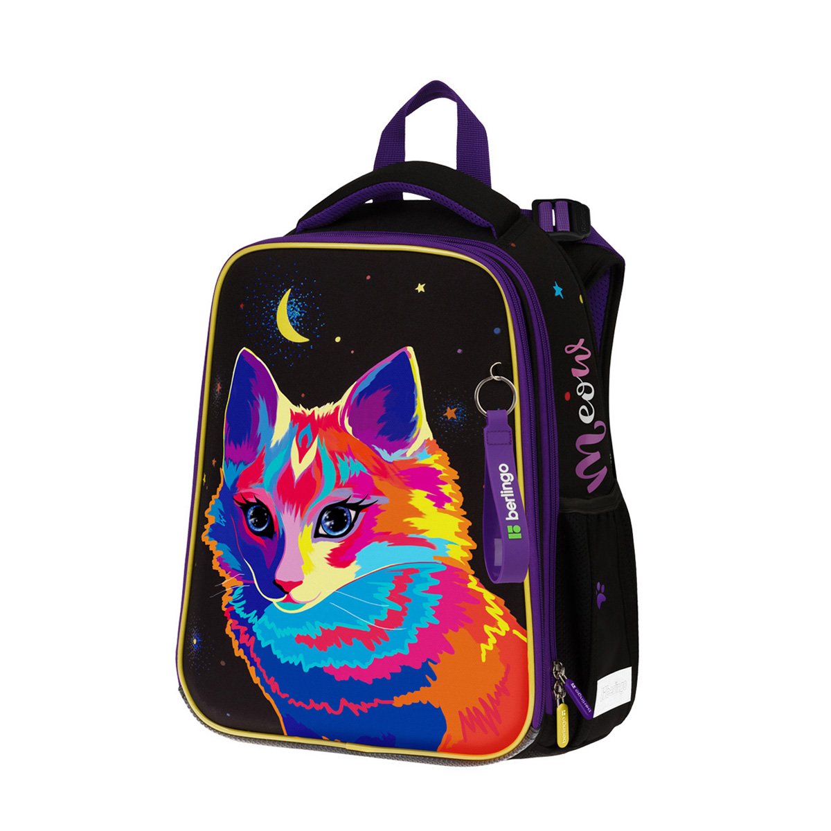 превью Ранец Berlingo Expert «Astro Cat» 37×28×16см, 2 отделения, 2 кармана, анатомическая спинка