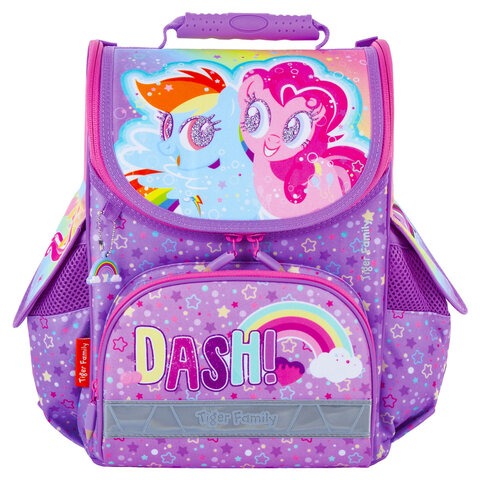 Ранец TIGER FAMILY для начальной школы, «Nature Quest», «Rainbow Dash & Pinkie Pie», ЛИЦЕНЗИЯ, 35×31×19 см, 228969