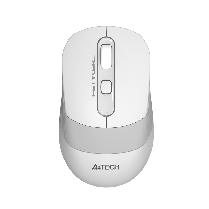 Мышь компьютерная A4Tech Fstyler(FG10S WHITE)бел/сер/2000dpi/беспроводн/4кн