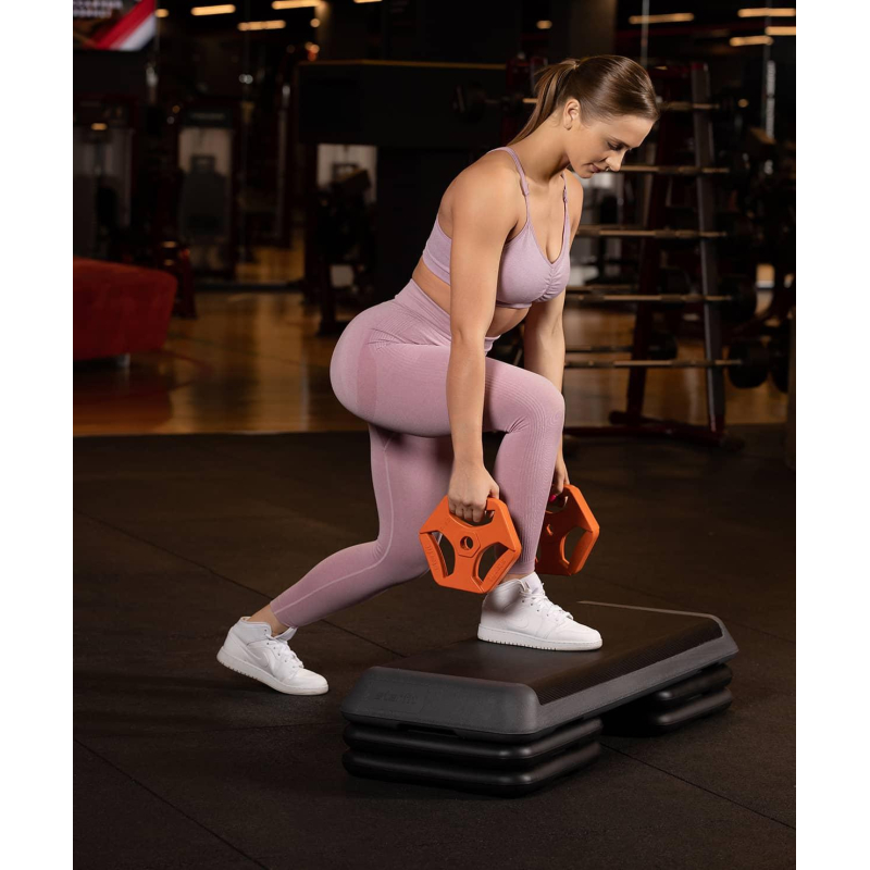 Степ-платформа быстросб STARFIT SP-205 108×41.5×20, обрезин,3ур, УТ-00019260