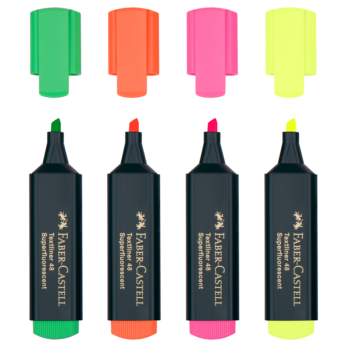 Набор текстовыделителей Faber-Castell «48» 04цв., 1-5мм, картон. уп. 