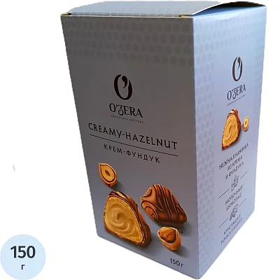 Конфеты вафельные Ozera с мол. ореховой нач в молочном шоколаде,150г ВК417